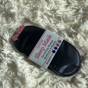 Spa Bella Black Satin Sleep Mask New in box